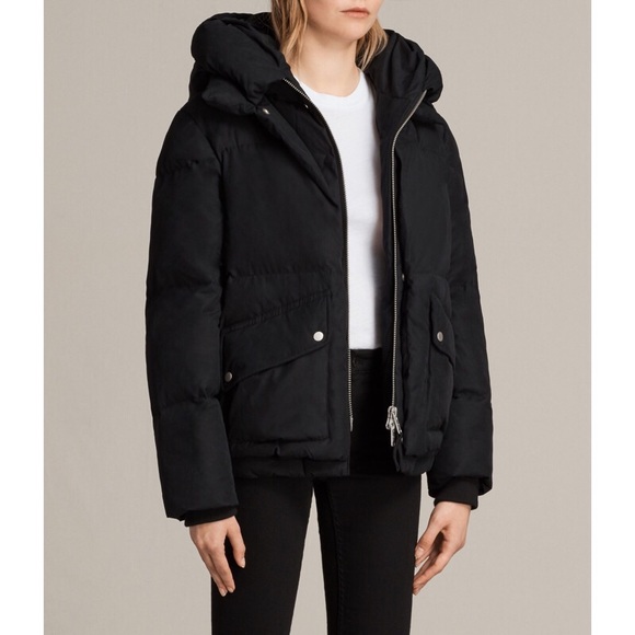 allsaints puffer coat